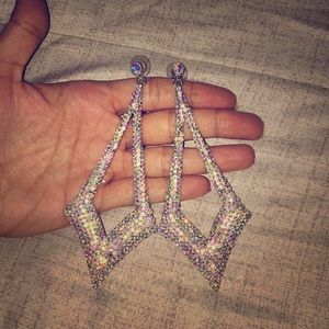 Multi crystal earrings